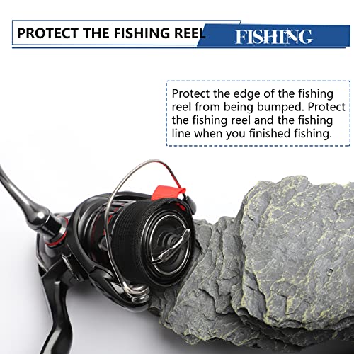 Dovesun Fishing Spool Belt Fishing Reel Protection Spinning Reels Fishing Reel Accessories 4pcs - color: Spinning Reel-Medium-4pcs