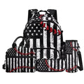 Backpack for Kids Boys 4 PCS School Bookbag with Lunch Box Pencil Pouch and Water Bottle Sleeve Pouch Set Lightweight Preschool Custom Baseball Print - color: Custom Baseball Print