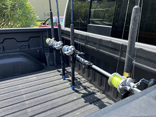 Dev Fishing RB 100 Truck Bed Aluminum Adjustable Rod Rack Pole Holder x4