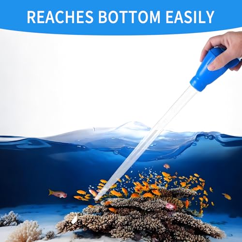 2 Pieces Long Pipette for Fish Tank Coral Food Feeder Long Syringe Reef Coral Food Spot Feeder Tube for Reef Aquatic Plant Spider Snake Lizard - size: 17.7 in Pipette (2 Pieces)