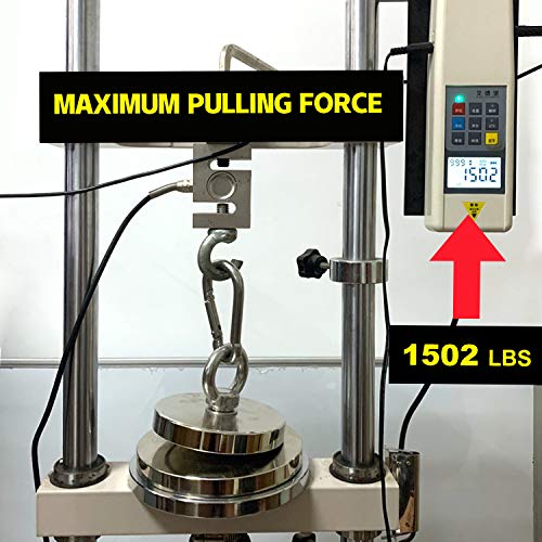 DIYMAG Super Strong Neodymium Fishing Magnets, 1500 lbs(680 KG) Pulling Force Rare Earth Magnet with Countersunk Hole Eyebolt Diameter 4.72 inch(120mm) for Retrieving in River and Magnetic Fishing - size: 120mm