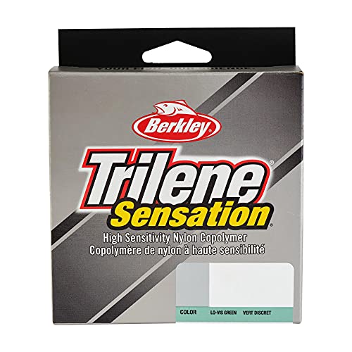 Berkley Trilene® Sensation, Low-Vis Green, 14lb | 6.3kg Monofilament Fishing Line, Suitable for Freshwater Environments