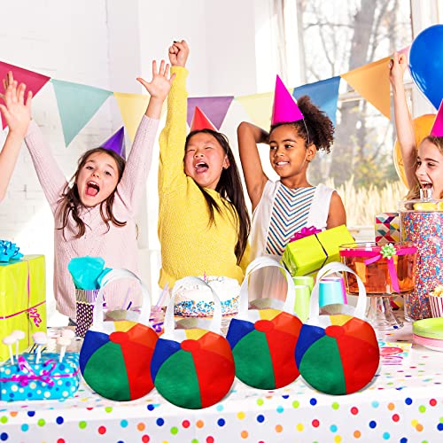Shihanee 24 Pcs Beach Ball Party Favor Bags Pool Themed Goody Candy Bags Summer Treat Handbags Beach Non Woven Gift Handbags for Summer Pool Birthday Party Supplies - style: Beach Ball