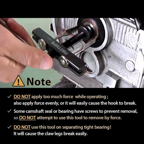 FIRSTINFO F3281C 4-Piece(4.6"/2.87") Crankshaft Camshaft Seal Remover Hook - size: Removal Puller Kit
