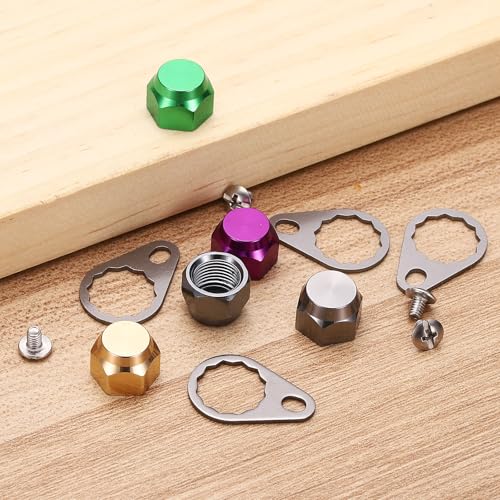 Fishing Reel Screw Nut Caps, Right Handle Knob Locking Plate Nut Replacement Parts - color: Silver, size: M7