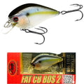 LUCKY CRAFT Fat CB BDS2 Fishing Lure, 2.5" Floating Squarebill Crankbait, 2–3 ft Depth, Freshwater Trout and Bass Lures, Bass Fishing Gear and Tournament Hard Bait - color: 186 Ghost Threadfin Shad