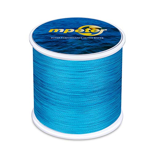 mpeter 9 Strands 8 Strands 4 Strands Armor Braided Fishing Line, 100/300/500/1000 Meters Abrasion Resistant Braided Lines, High Sensitivity and Zero Stretch, with Smaller Diameter
