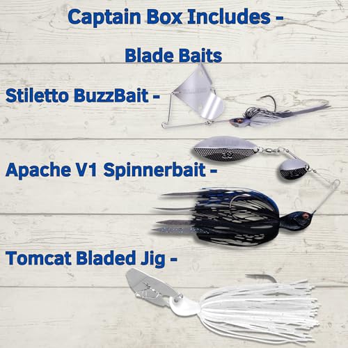 5 Star Freshwater Fishing Kit, Lures for Bass (Captain) - size: Captain