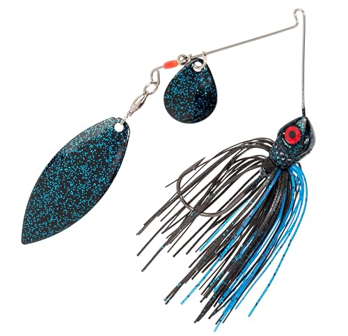Strike King Red Eyed Special Fishing Lure, Spinnerbait - color: Black & Blue, size: 3/8oz