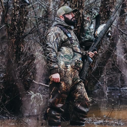 Trudave Chest Waders, 4.5mm Waterproof Neoprene Hunting Wader for Men & Women with 600G Insulated Boots - color: 11, style: Reed Grass