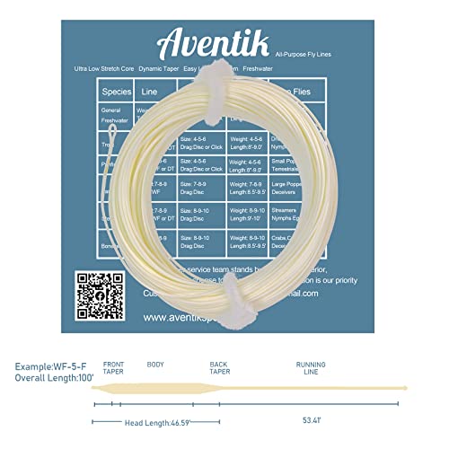EUPHNG All-Purpose Fly Line Floating Trout Fishing Line Welded Loop Line ID Weight Forward Fly Fishing Line 100FT - color: Milk White, size: WF4F