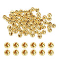 PATIKIL Fly Tying Tungsten Beads, Tungsten Slotted Beads for Fly Tying Jig Hooks - color: Gold Tone, size: 4mm