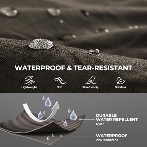Calamus WaveWalker Fishing Waders for Men & Women, 100% Waterproof PVC Waders with Slip-Resistant Boots, Tear-Resistant Nylon - color: Brown, size: 12