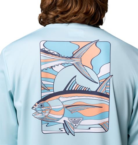 Columbia Men's Terminal Tackle PFG Fish Shine II Long Sleeve - color: Marine Light, size: Large