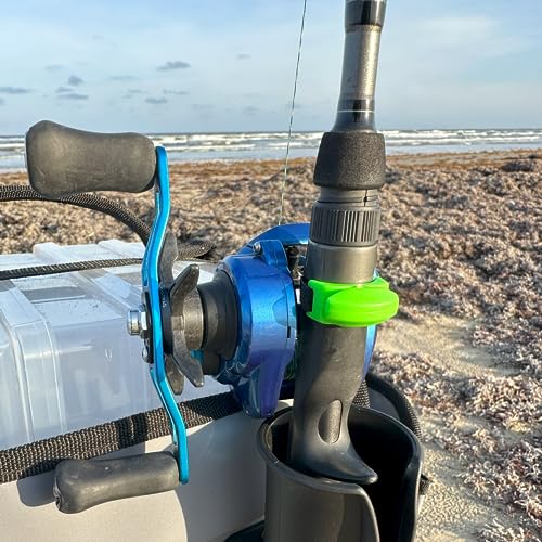 Line Cutterz Rust-Free Patented Ceramic Blade Ring Quick Fishing Line Cutter - color: Green, size: Adjustable, style: Single