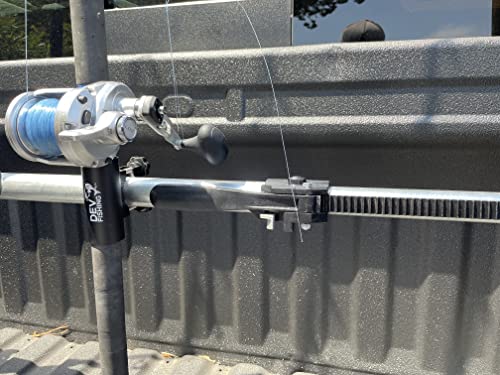 Dev Fishing RB 100 Truck Bed Aluminum Adjustable Rod Rack Pole Holder x4
