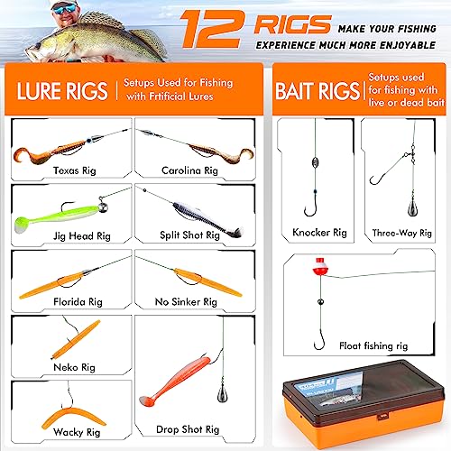 PLUSINNO 353/404 PCS Fishing Lures, Upgrade Fishing Tackle Box with Tackle Included, Crankbaits, Hooks, Weights, Other Accessories, Fishing Lure Bait Gear Equipment Kit Gift for Men Freshwater Bass - color: 404 Pcs Fishing Tackle Kit