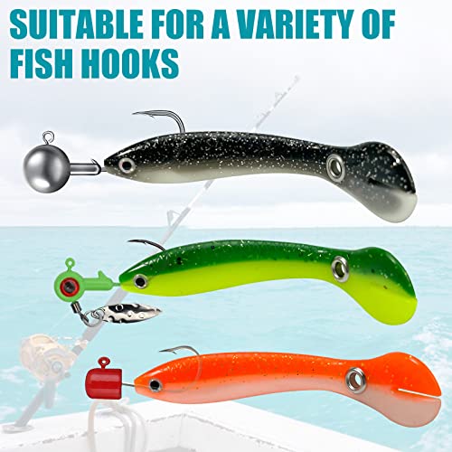 Soft Bionic Fishing Lure - 10 PCS Soft Plastic Swim Baits for Bass, Freshwater & Saltwater Top Water Fishing Lures