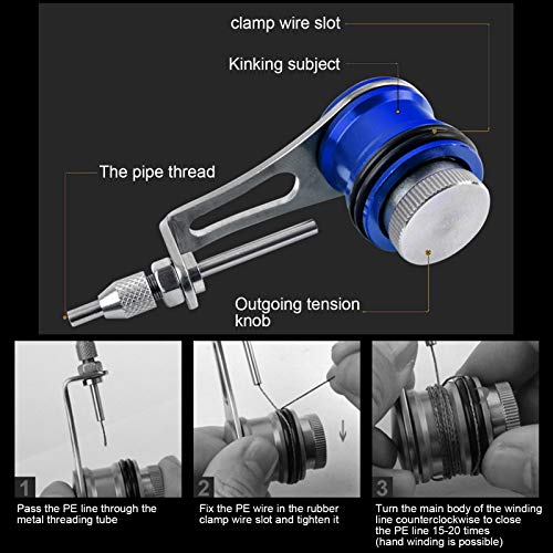 Assist Knotting Machine, Fishing Knot Tying Tool for Assist Knotting Machine Fishing Tackle Accessories (Blue), Odorkle6o8nx0gv9t-13