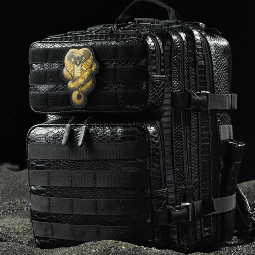 WOLFpak 25L Athletic Gym Backpack (King Cobra) Durable 1000D Waterproof Oxford Material w/MOLLE Webbing, Laptop Pocket & Dual Cup Holders, Durable Fitness/Travel/Military Daypack - color: King Cobra