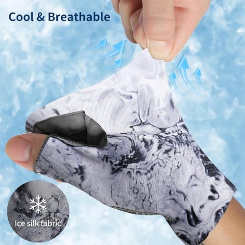 Sun Gloves UPF 50+ Fishing Gloves, Fingerless Sun Protection UV Protection Fishing Gloves Men/Women for Kayaking, Hiking, Paddling, Driving - color: green, size: Medium