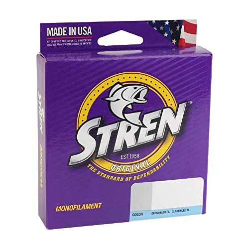 Stren Original Monofilament Fishing Line - color: Clear/Blue Fluorescent, size: 330yd, style: 4lb | 1.8kg