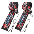 2Pcs Neoprene Fishing Rod Sleeve for Casting, Trolling, Spinning Rods – Lightproof & Puncture Resistant Rod Cover - color: Red Camo, size: 58" - 2Pcs