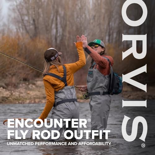 Orvis Encounter Fly Rod Outfit - 4Pc Fishing Rod and Reel Combo with Smooth Performance, Complete with Reel, Line, Backing, & Leader for Young Anglers - size: 6-Weight, 9'