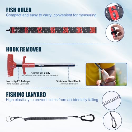 Goture Fishing Rod and Reel Combos,1.8M-2.7M Telescopic Fishing Pole Spinning Reel Line Lures Set with Carrier Bag,Telescopic Rod Kit for Starter Travel Saltwater Freshwater Gear Gift - color: A4:Fishing Pole Kit with Carrier Bag, size: 8 ft/2.4 m
