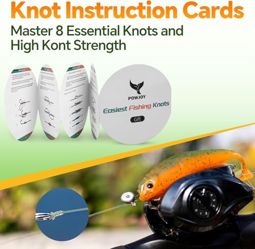 Monofilament Fishing Line with Knot Guide Card, Tangle-Free Snap Ring for No More Mess, Low Memory Smooth Casting Nylon Mono String, 15/20/30/50/80LB, 220-1050 Yards - color: Clear, size: 15LB 220Yards