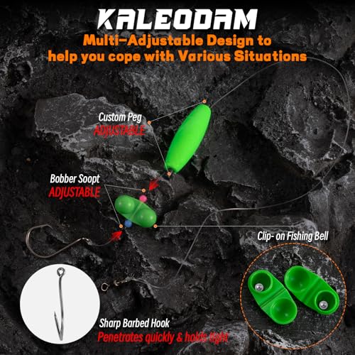 Catfish Rigs Catfish Float Rigs Catfishing Tackle Santee Rig 5/0 6/0 Circle Hooks for Peg Floats Catfish - size: 5/0 HOOK * 6PCS