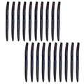 Soft Plastic Worms for Bass Fishing 20pcs FS/RE-09 | Salted ,Soft Plastic ,Fishing Lures ,with Hook Slot ,5.31in ,Saltwater Freshwater ,Bass Baits - color: Color F