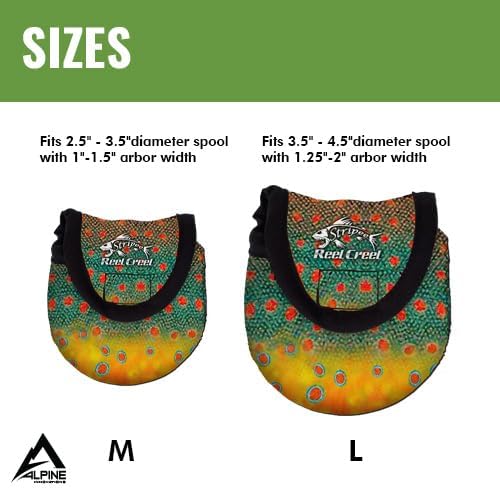 Neoprene Fly Fishing Reel Cover | Small Fits 2.5"-3.5" Diameter Spool w/ 1″-1.50″ Arbor Width - size: Small Fits 2.5"-3.5" Diameter