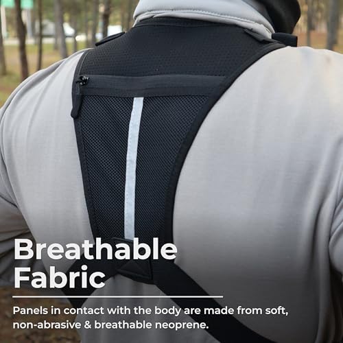 CCW Chest Pack for Men & Women, Adjustable Chest Pack for Running, Hiking, Cycling & Travel, Front Storage Bag with Secure Zip Pockets for Workouts, Walking, Travel & Everyday Carry Daily