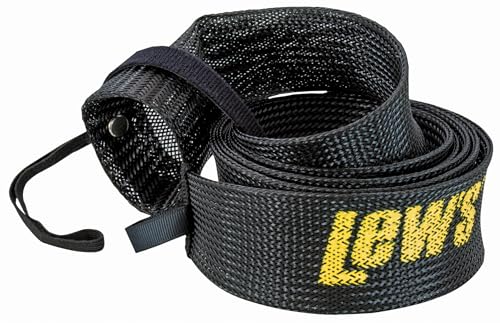 Lew's Speed Sock for Casting Fishing Rods and Combos, Cover with Hook & Loop Strap for Storage - color: Black, style: 6'6" - 7'6"