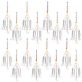 Double Hook Rig Surf Fishing: 9PCS Pompano Float Rigs with 3 Circle Hook Saltwater Gear Tackle for Surf Fishing - color: Red