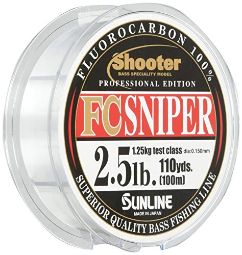 SUNLINE Fluorocarbon Line Shooter, Sniper, Natural Clear - style: 100m / 6lb