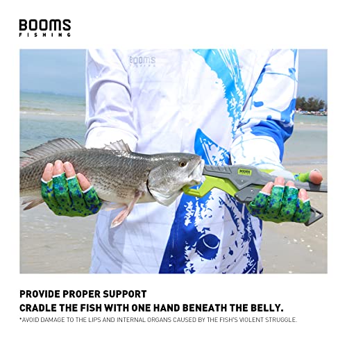 Booms Fishing Gear and Equipment: 6pcs Fishing Tools Kit with Needle Nose Pliers, Fish Gripper, Scissors, 24" Ruler, Retractor & Lanyard - Saltwater Fishing Tackle Accessories Gifts for Men, TK1 - color: Green