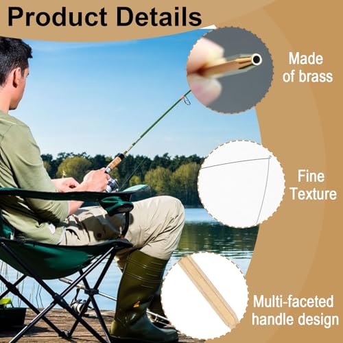 Fly Tying Bobbin, Stainless Steel Bobbin Threader with Ergonomic Handle, Durable Fly Tying Tools for Fly Fishing, DIY Flies, Worm Threader Fishing Tool 2PCS