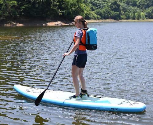 MARCHWAY Floating Roll Top Dry Bag, Flexible Lightweight TPU Waterproof Backpack 20L/30L/40L with Padded Straps for Boating, Kayaking, Swimming, Hiking, Beach (Blue, 40L) - color: Blue, size: 40L