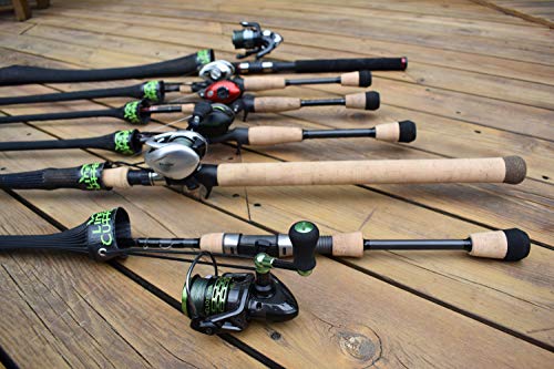 Line Cutterz Edition TRC - Spinning Rod Shield w/Reel Strap & Foam Tip, Keeps Lines from Tangling