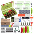 Goture Catfish Rig Making Kit,274pcs/300pcs Catfishing Tackle with Luminous Fishing Hook Swivel Sinker Weights Rattle Float Bobber Stoppers,Catfish Rigs Accessories with 3600 Tackle Box,Gifts for Men - color: A1:274pcs Catfishing Tackle