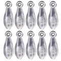 Sougayilang Fishing Weights Sinkers Bank Sinkers Bullet Weights for Surf Fishing Pier Bank Fishing Saltwater Fishing Gear 1oz to 12oz - size: 1oz 10pcs