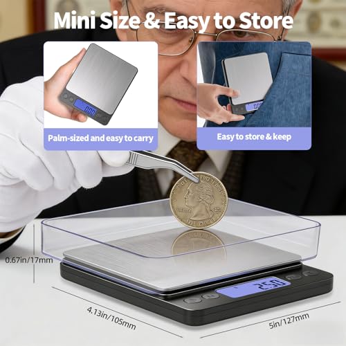 SKEAP Coin Scale to Weigh Coins, 1kg/0.01g High Accuracy Gram Scale for Coin Collectors, Gold and Jewelry, with USB Charging, LCD Display, PCS Counting, Includes Charging Cable and AAA Batteries - size: Black,1kg /0.01g