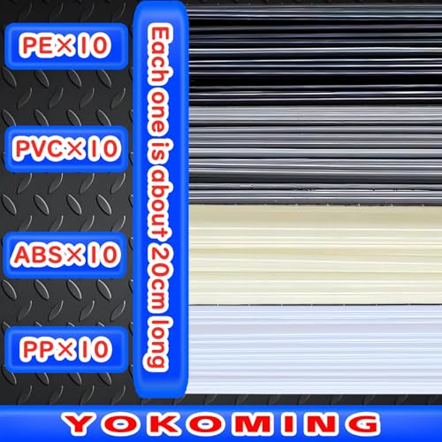 Plastic Weld Kit Welding Rods×40 and Welding Staples×600 Plastic Welding Rods and Hot Staples Plastic Welding Staples for Bumper Repair