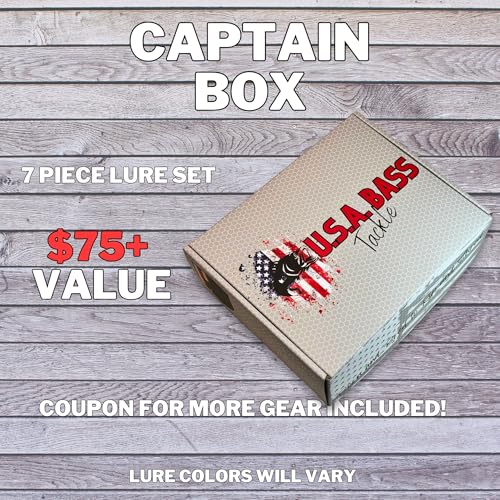 5 Star Freshwater Fishing Kit, Lures for Bass (Captain) - size: Captain