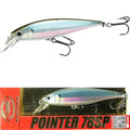 LUCKY CRAFT Pointer 78SP Fishing Lures, 3" Freshwater Bass & Trout Lures, Suspending 4ft-5ft Depth, Jerkbait, Bass Fishing Gear and Accessories, Ghost & Aurora - color: 410 MH Ghost Minnow