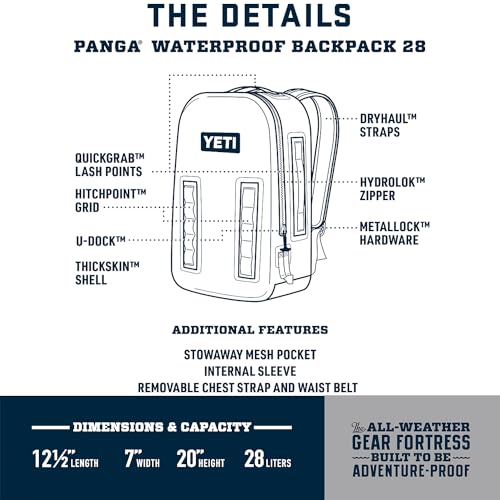 YETI Panga Series Airtight, Waterproof, Submersible Bags, Panga 28, King Crab, Panga 28 - color: King Crab, size: 28 liters