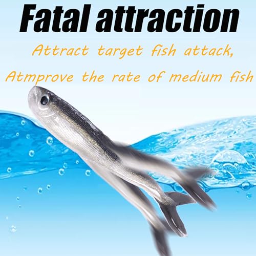 Fishing Soft Plastic Lures, Paddle Tail Swim Baits for Bass Fishing,Paddle Tail Swimbaits for for Bass Trout Walleye Lures, 30/50pcs Soft Plastic Baits with Box - color: D:3.15in/0.07oz-30pcs