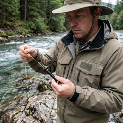 2026 New Fly Fishing Magnetic Fly Threader, Fishing Accessory to Easily Rig Small Flies & Tippet on Water, Make Fly Tying Simpler, Works with Most Hooks, tippets, and Fly Styles